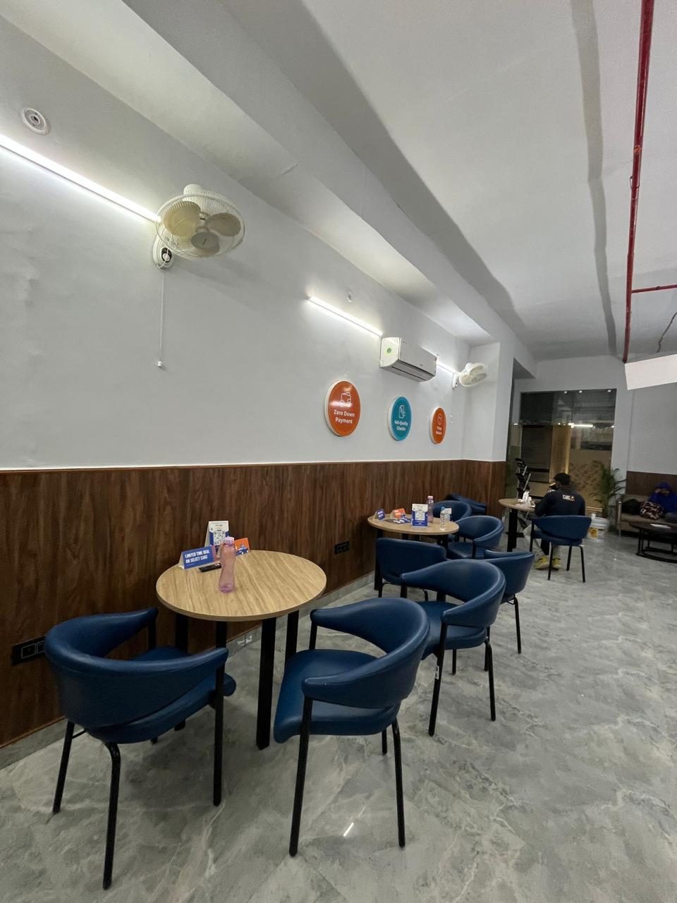 Pantry and cafe seating area